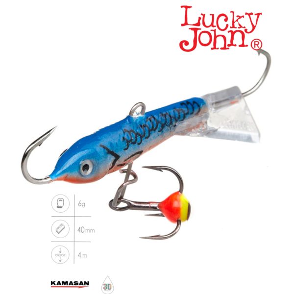 Балансир Lucky John CLASSIC 4 с тр. 40мм/45H