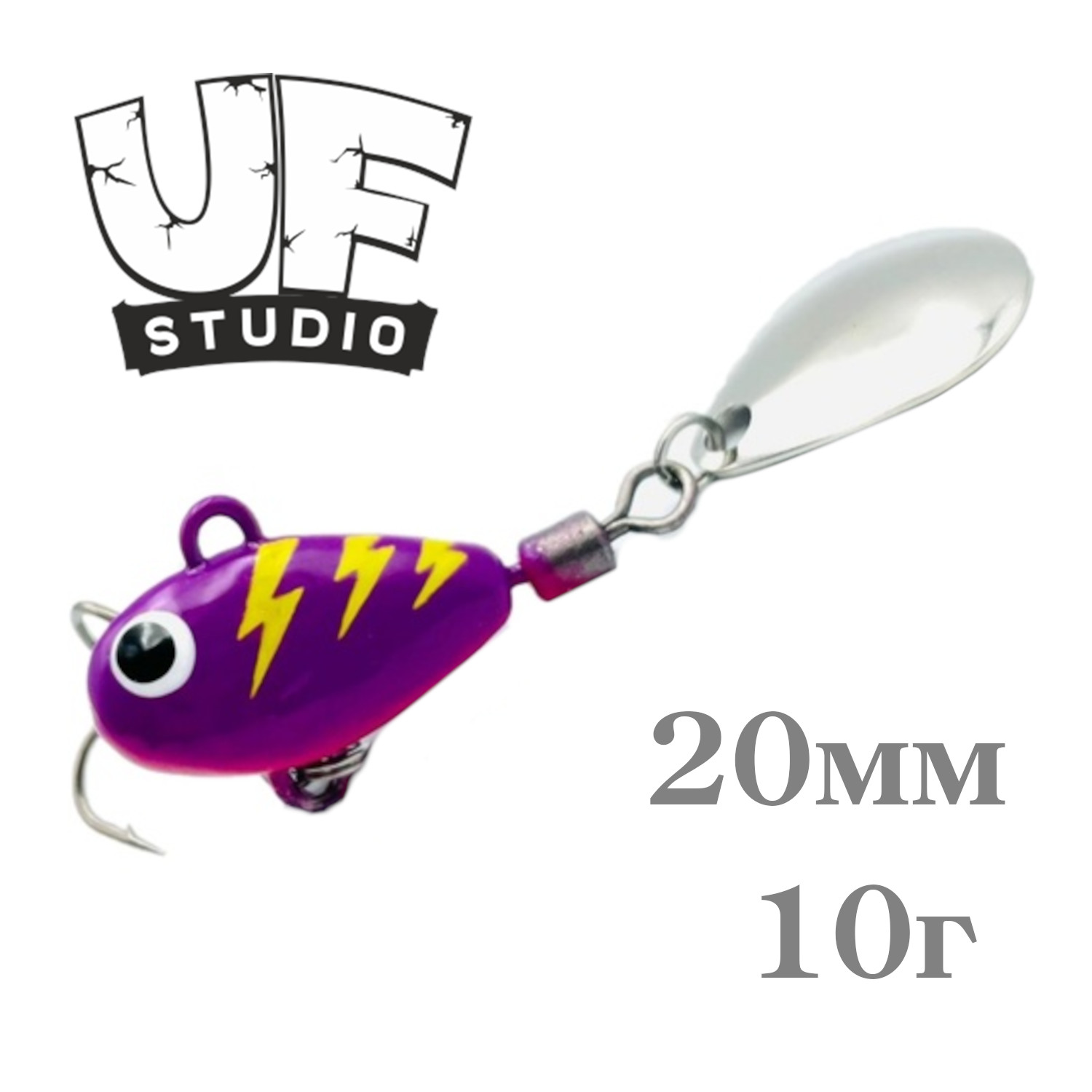 Тейл-спиннер HURRICANE 10g Violet Flash
