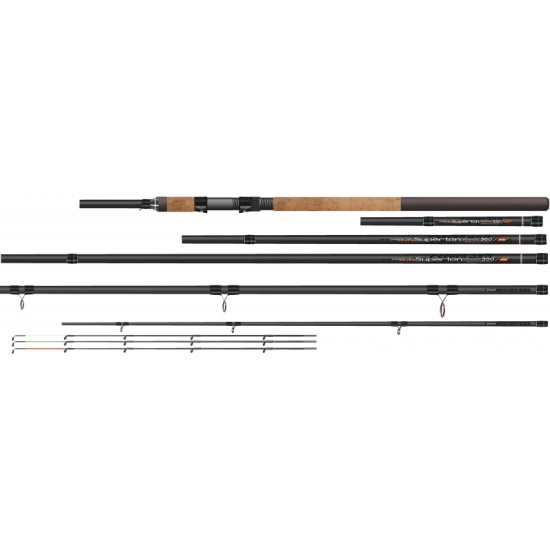 Фидер Siweida Superion 3,3/3,6/3,9м карбон IM7 3+3сек+3хл, до 90г