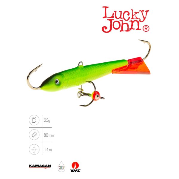 Балансир Lucky John CLASSIC 8 с тр. 80мм/26RT