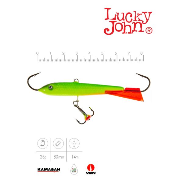 Балансир Lucky John CLASSIC 8 с тр. 80мм/26RT — изображение 3