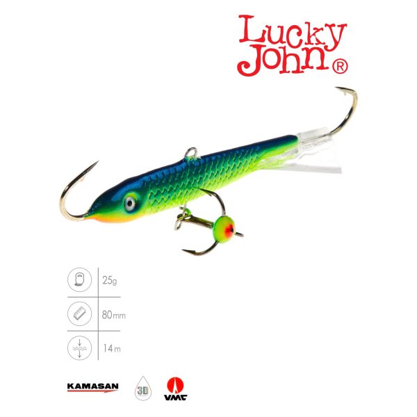 Балансир Lucky John CLASSIC 8 с тр. 80мм/29