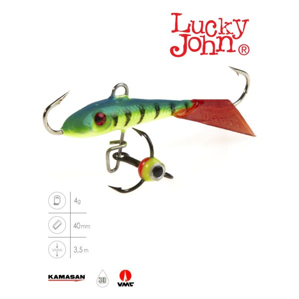 Балансир Lucky John FIN 3 с тр. 40мм/36RT