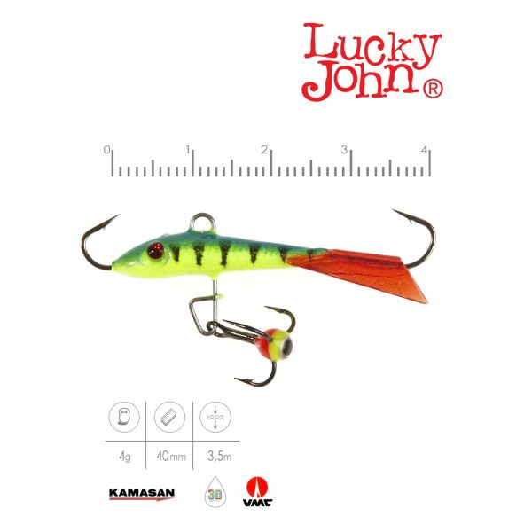 Балансир Lucky John FIN 3 с тр. 40мм/36RT — изображение 3