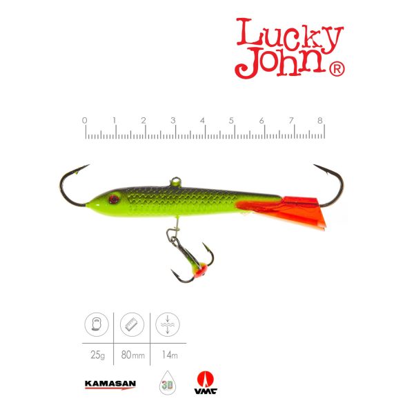 Балансир Lucky John CLASSIC 8 с тр. 80мм/31RT — изображение 3