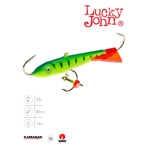 Балансир Lucky John CLASSIC 8 с тр. 80мм/36RT