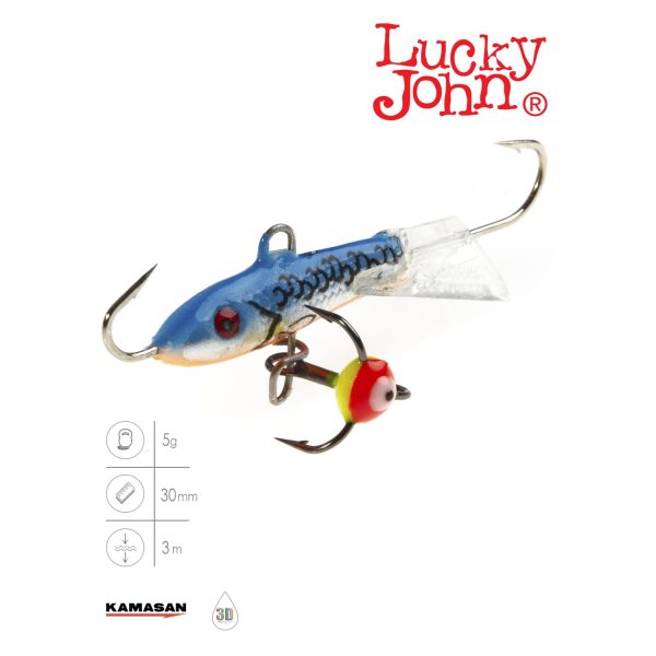 Балансир Lucky John CLASSIC 3 с тр. 30мм/45H