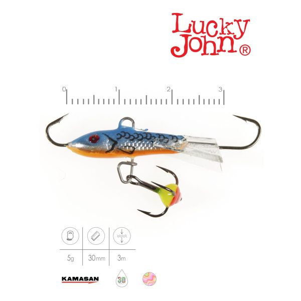 Балансир Lucky John CLASSIC 3 с тр. 30мм/45H — изображение 3