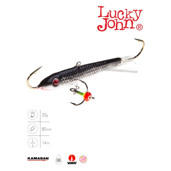 Балансир Lucky John CLASSIC 8 с тр. 80мм/13H
