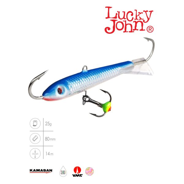 Балансир Lucky John CLASSIC 8 с тр. 80мм/15H