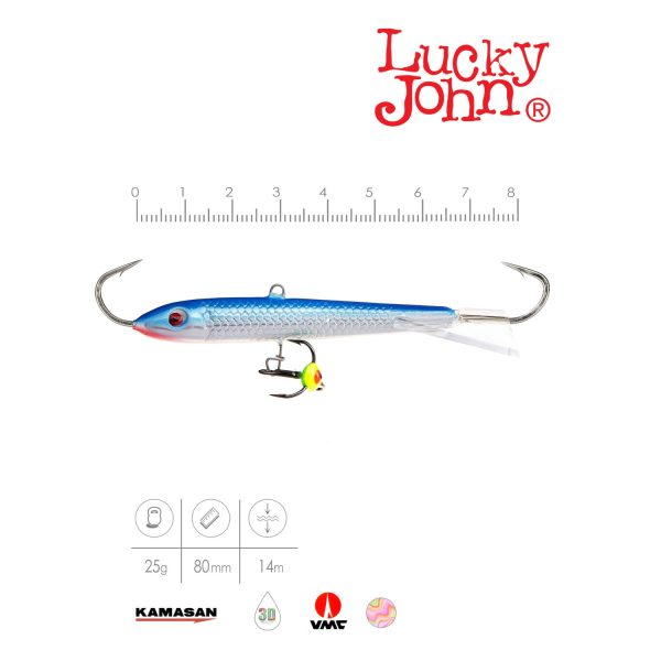 Балансир Lucky John CLASSIC 8 с тр. 80мм/15H — изображение 3