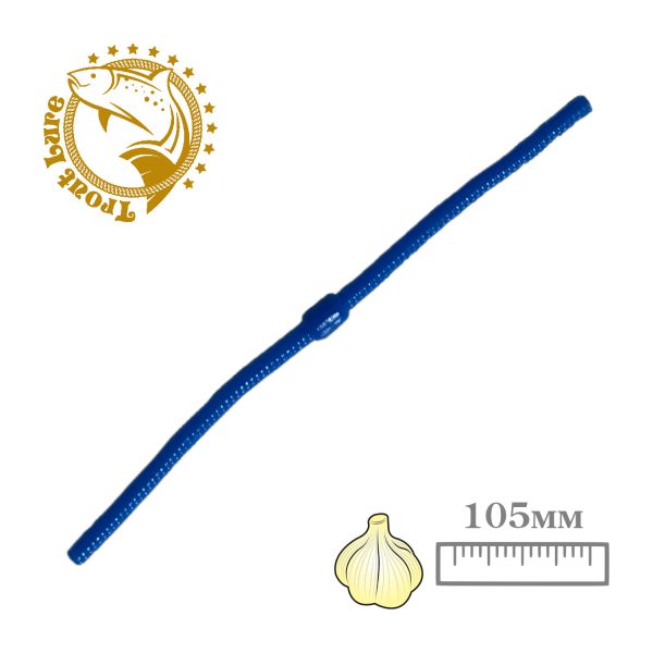 Силикон TROUT LURE (SANSAN) в банке, DOSHIRASK 105, ЧЕСНОК, COL. 51 (Blue-Голубой), (15шт)