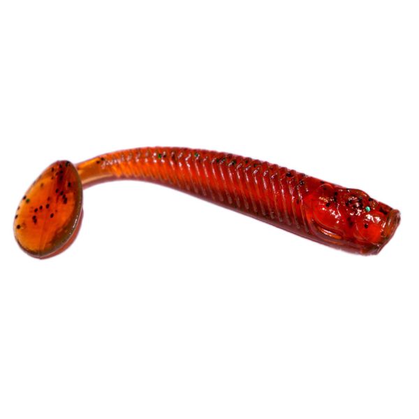 Виброхвост SAN-VIBRO BULL FISH 100 Col.01 (MOTOR OIL)