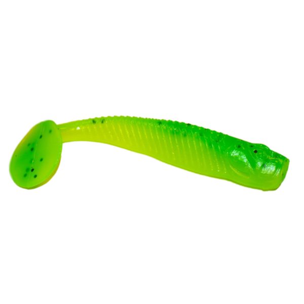 Виброхвост SAN-VIBRO BULL FISH 100 Col.30 (LIME CHARTREUSE)
