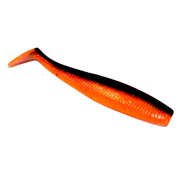 Виброхвост SAN-VIBRO SHADIK 120 Col.28 (BLACK ORANGE SABBAT)