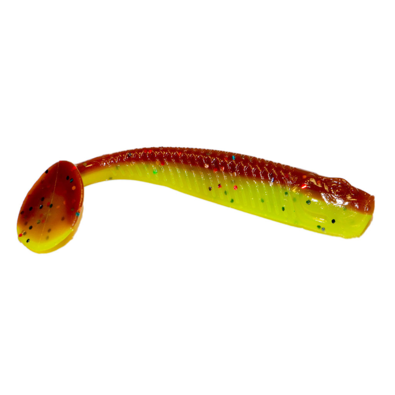 Виброхвост SAN-VIBRO BULL FISH 50 Col.27 (BROWN LIME SHAD)