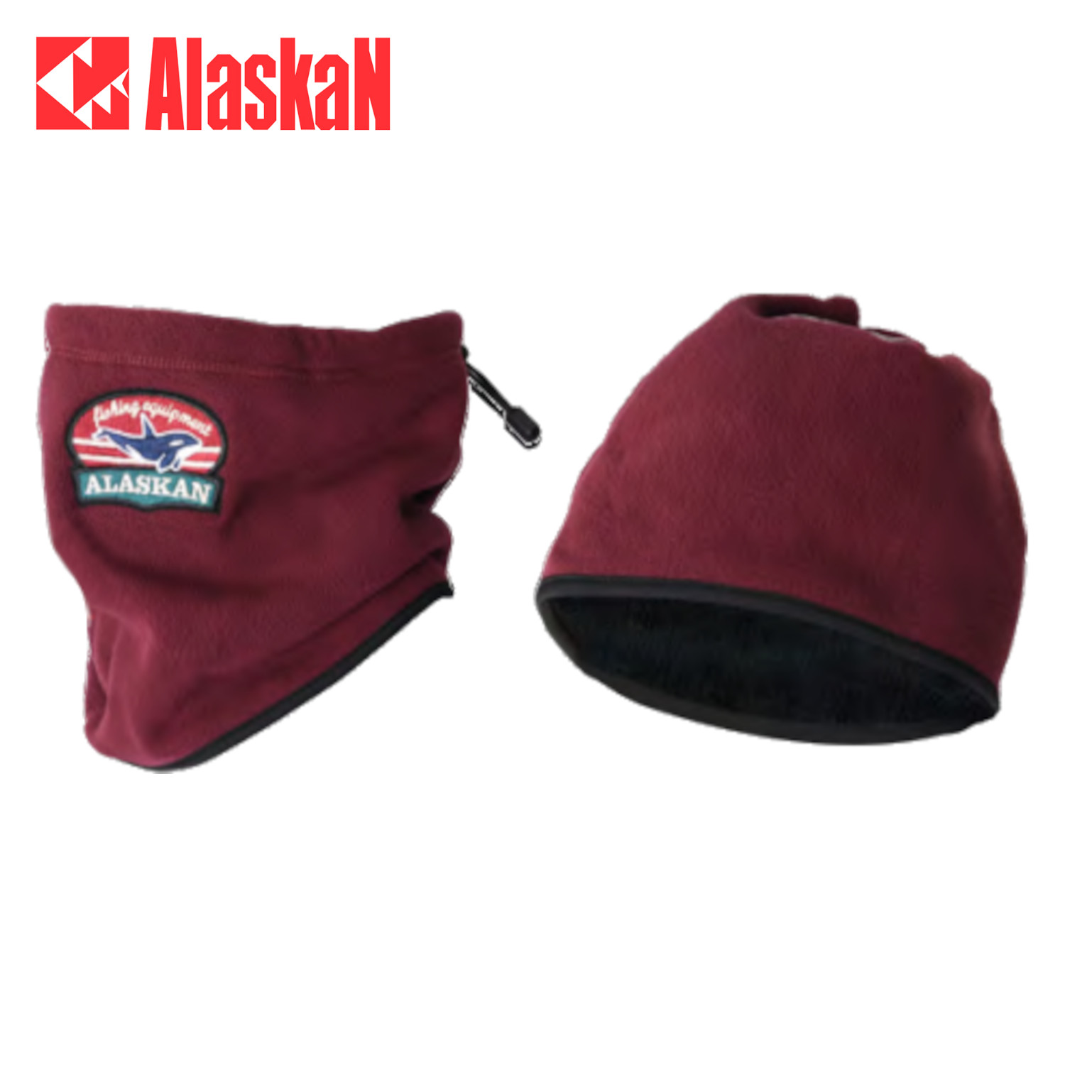 Шарф Alaskan флисовый бордовый (AFSBU)