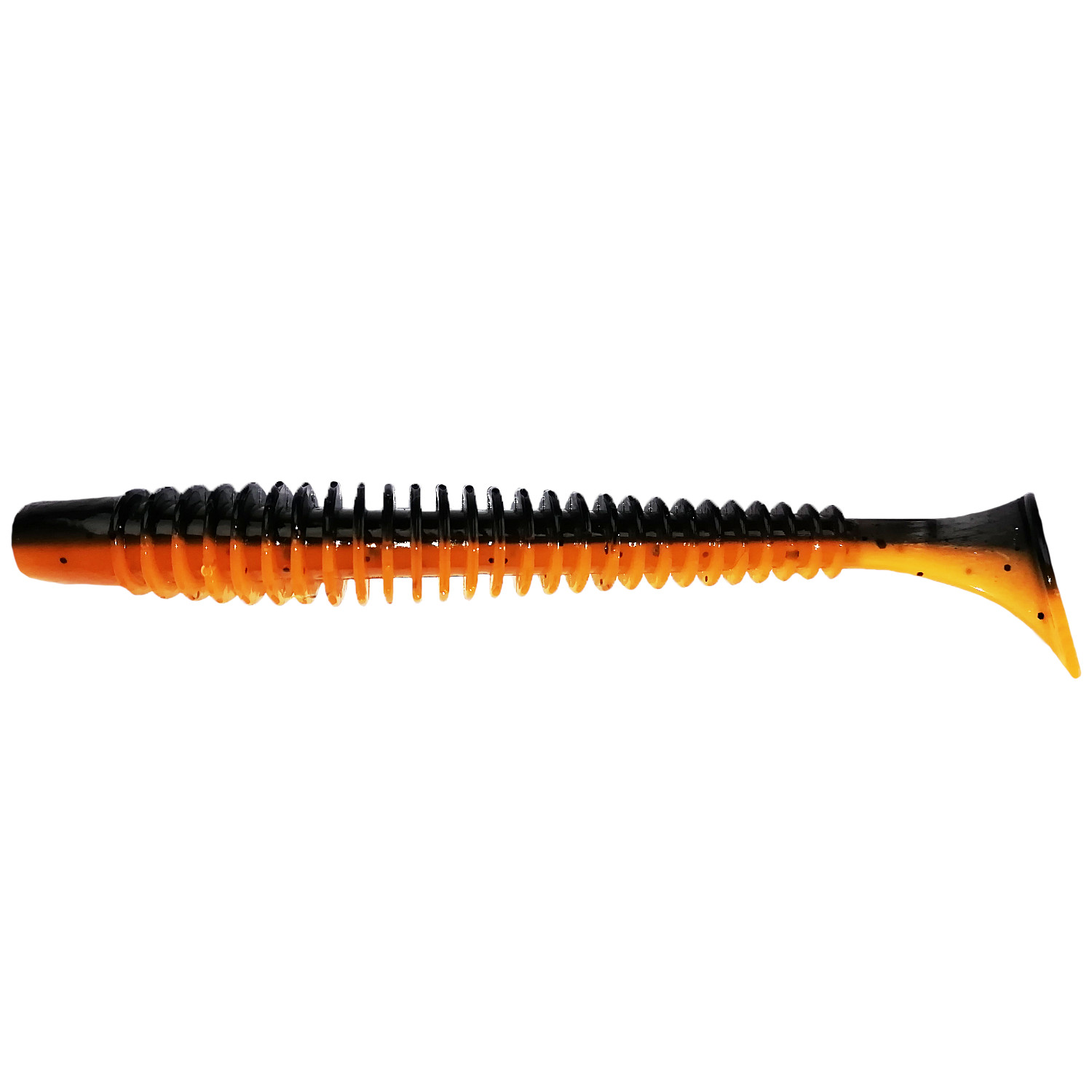 Виброхвост SAN-VIBRO RAKETA 89 Col.28 (BLACK ORANGE SABBAT)